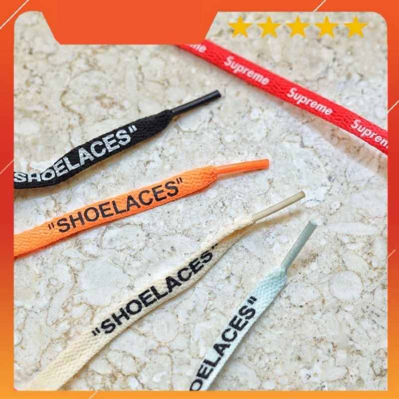 Offwhite 160cm And Supreme Shoelaces 140cm Shopee Singapore