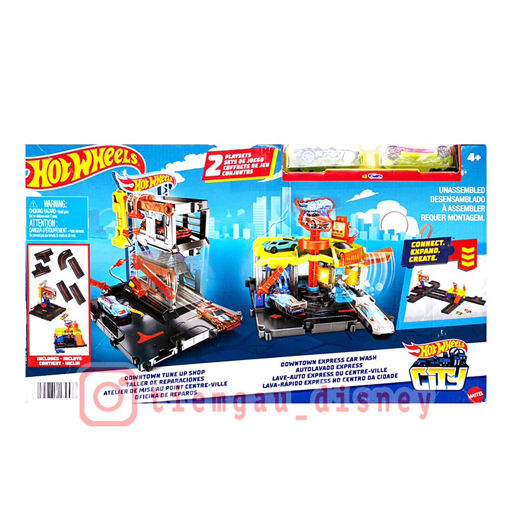 Hot Wheels Car Repair Station and Car Wash Station Hot Wheels City
