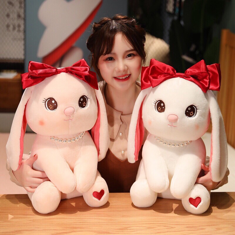 Cute Teddy Bear, Rabbit Stuffed Animal with Bow | Shopee Singapore
