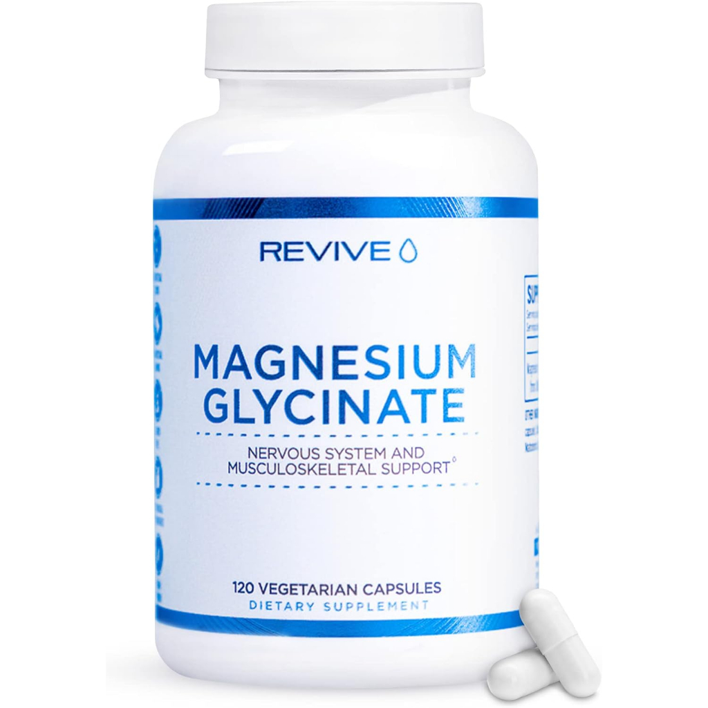 Revive Magnesium Glycinate 200mg 120 Tablets Improve Memory, Reduce