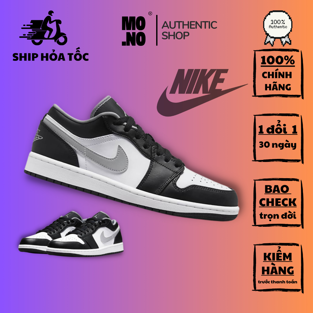 Nike AIR JORDAN 1 LOW SMOKE GREY V3 Original Sneakers 553558 040 Full Box  Auth | Shopee Singapore