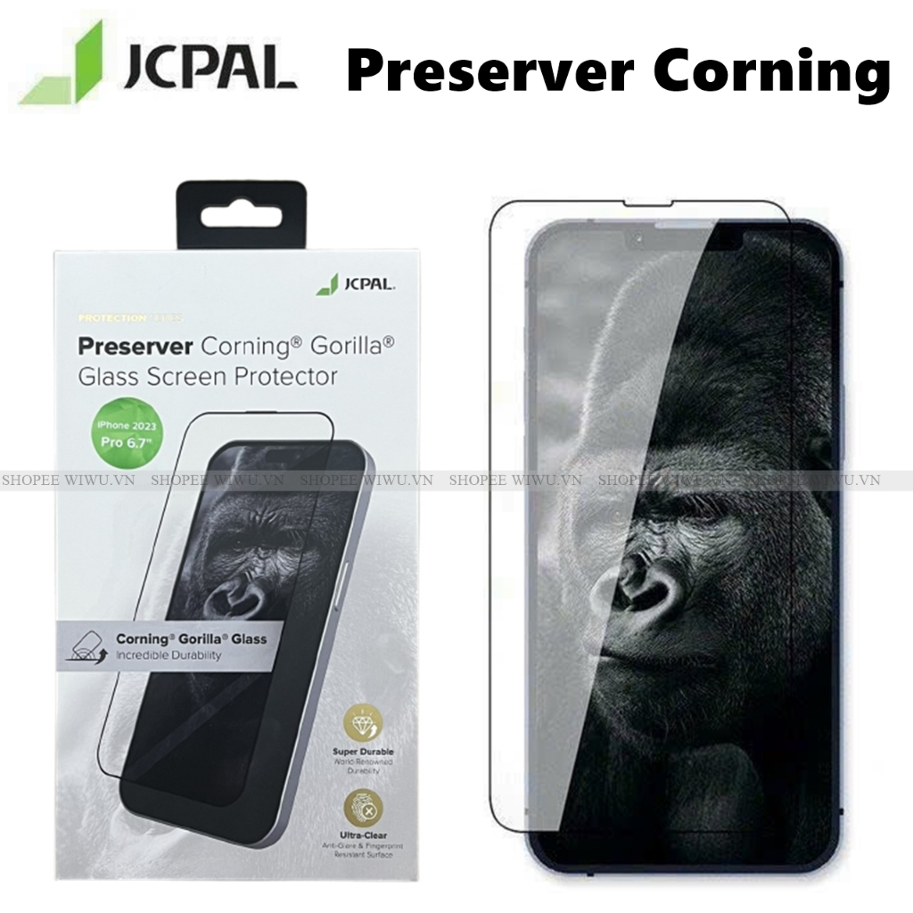 Preserver Tempered Glass Screen Protector for iPhone 15