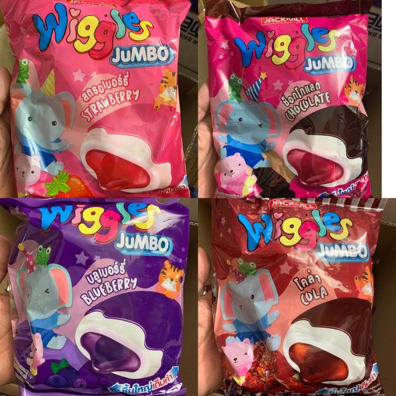 Wiggles Jumbo Thailand Candy, marshmallow marshmallow 144g Pack