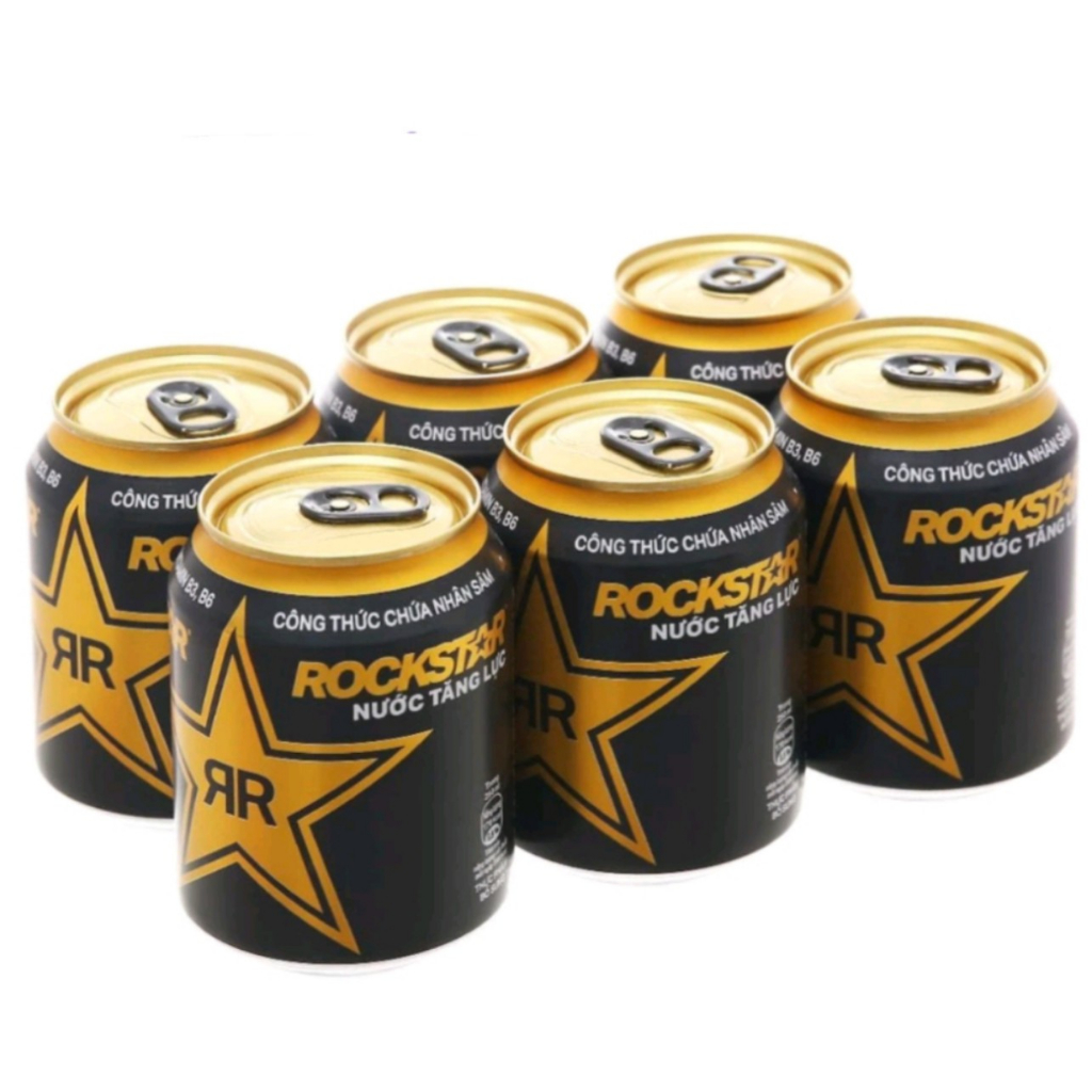 Pack Of 6 Cans Of American Beef Juice / Rockstar Energy Drink (250ml