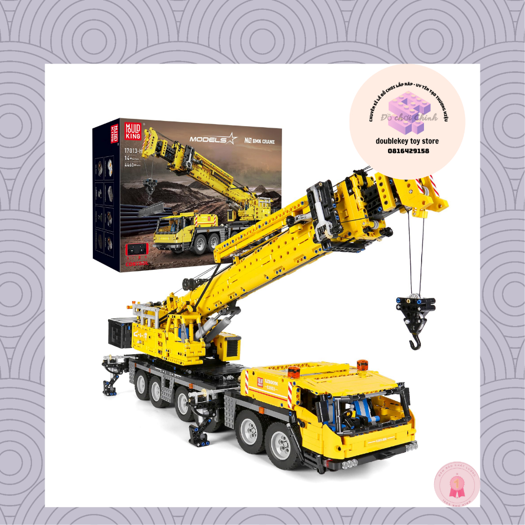 Assembled Technic Motor Power Mobile Crane Mk Car Crane Remote Control ...