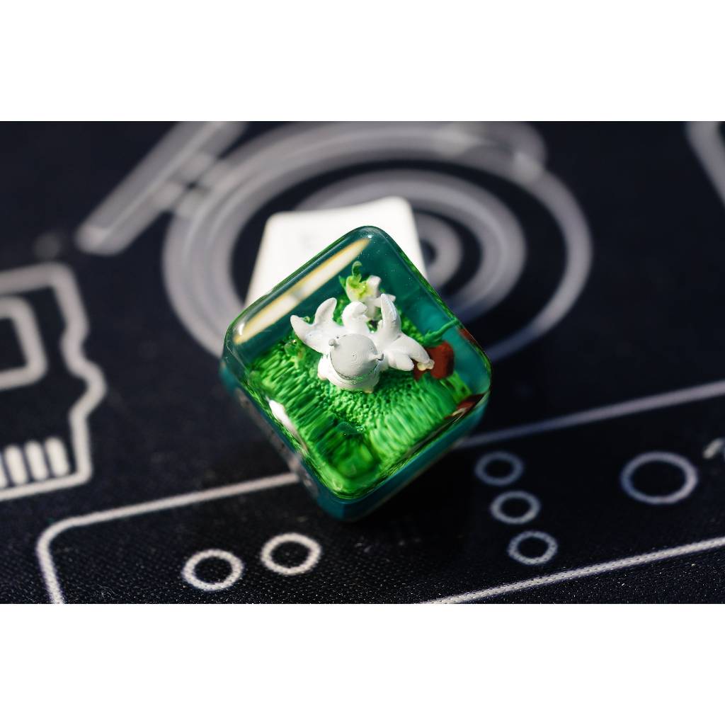 Raijuu 6 quues Ninja keycap, mechanical keyboard buttons, Artisan ...