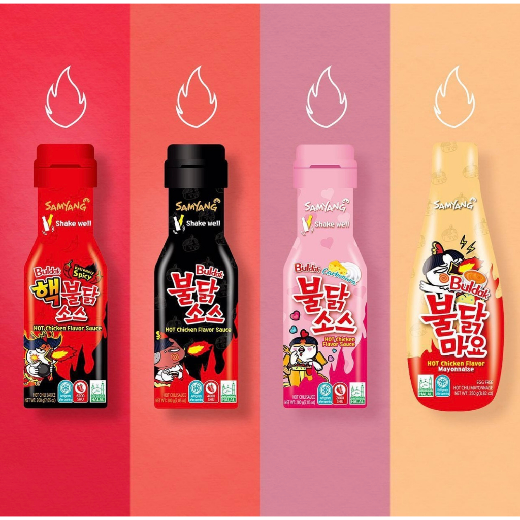 3 Types Of Korean SAMYANG Super Spicy Sauce 200G Bottle | Shopee Singapore