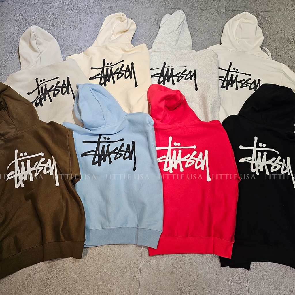 Red stussy sweatshirt sale