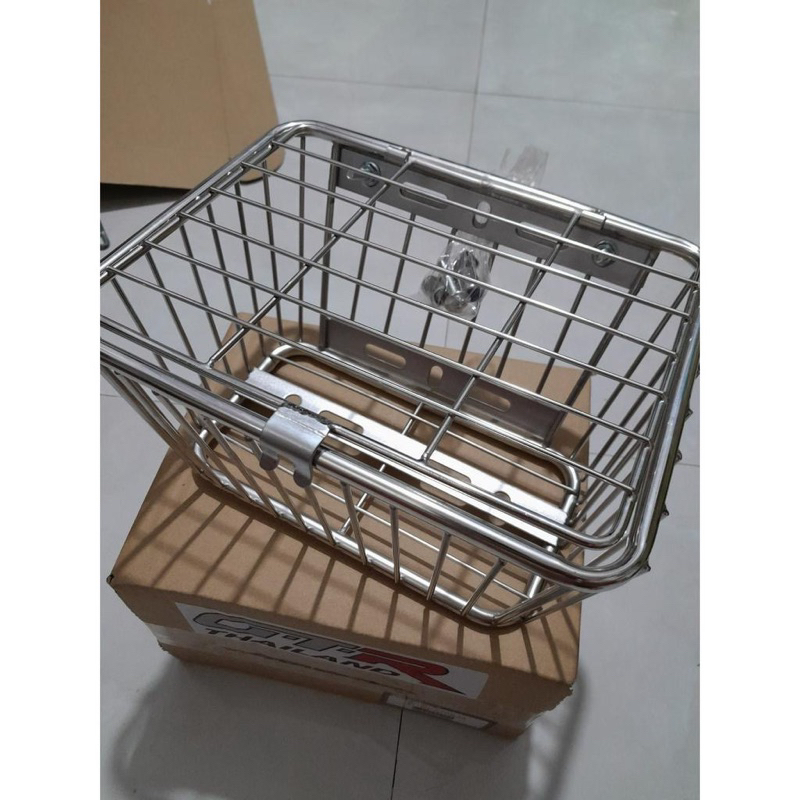 Multipurpose Stainless Steel Basket For Motorcycles (26cm Long / 20cm