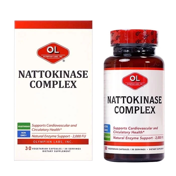 Nattokinase Complex Olympian Labs Stroke Prevention Tablets Help Dissolve Blood Clots (Box Of 30