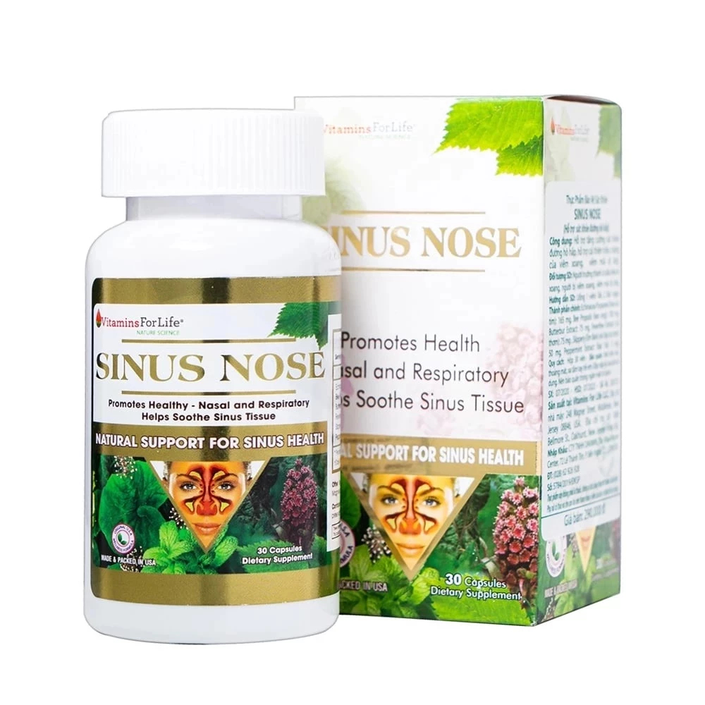 Sinus Nose Vitamins For Life Oral Tablets Help Reduce Sinusitis