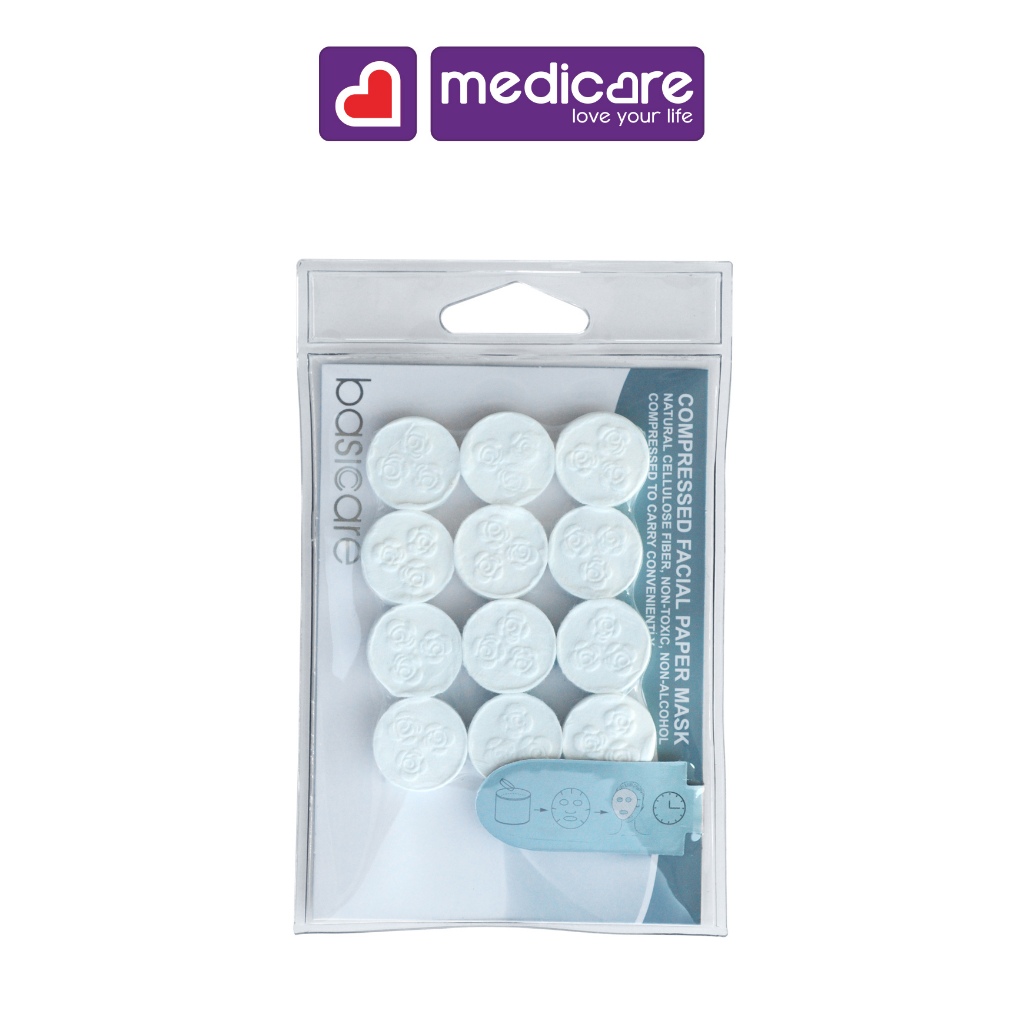 BASICARE 1732 Compressed Paper Mask | Shopee Singapore