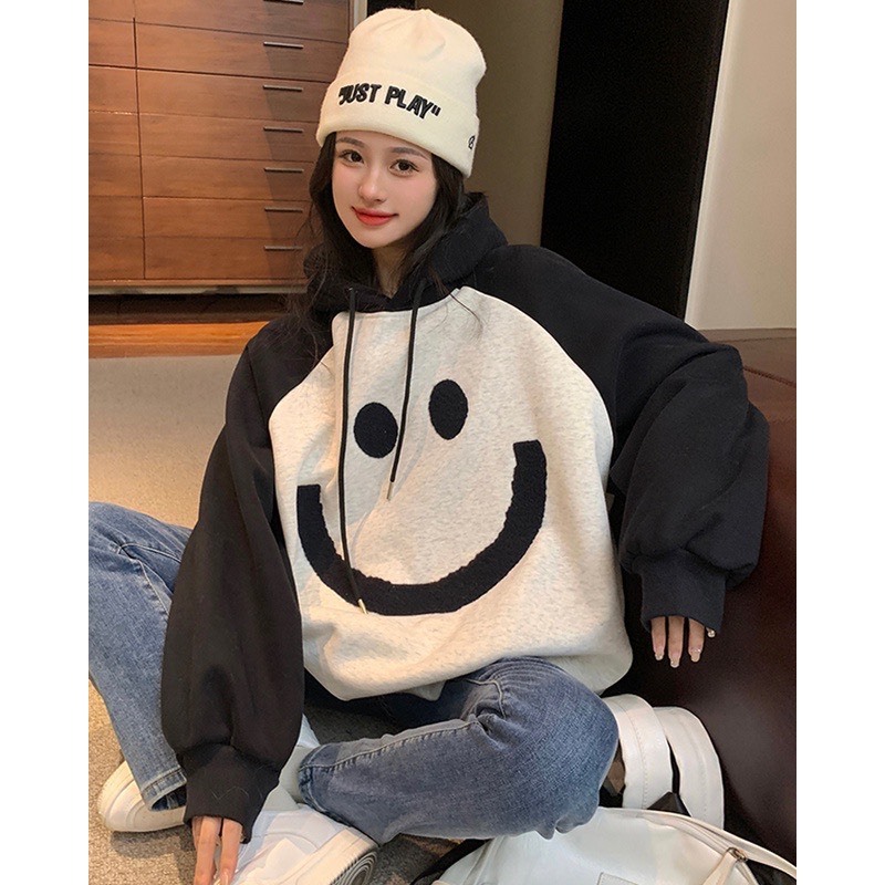hoodie with a smiley face