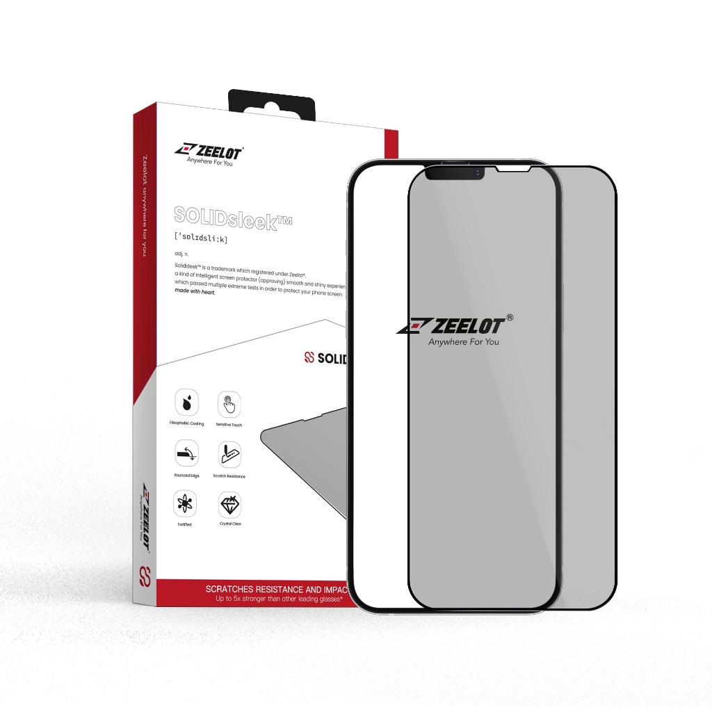 Tempered Glass Sticker / AntiFingerprint / AntiTheft ZEELOT For