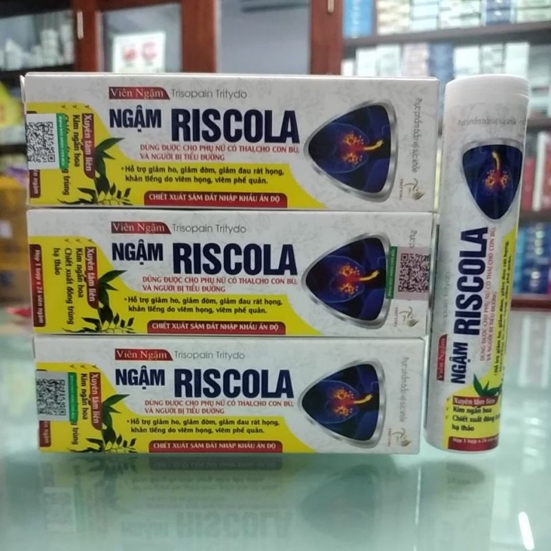 Riscola Lozenge Trisopain Tritydo 24v Lozenge Helps Reduce Coughing