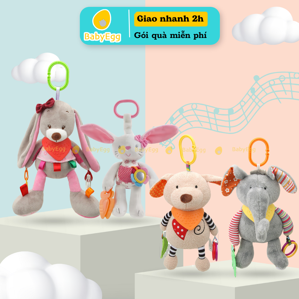 Toys Hanging Crib, Crib, Stroller, Stuffed Animals Hugging Gums To