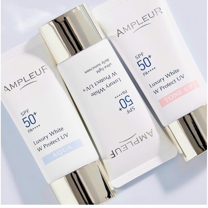 Ampleur Luxury White W Protect Sunscreen SPF 50+ PA + ++ 30gr Japan