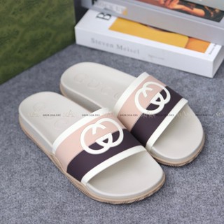 Gucci palm slippers on sale white