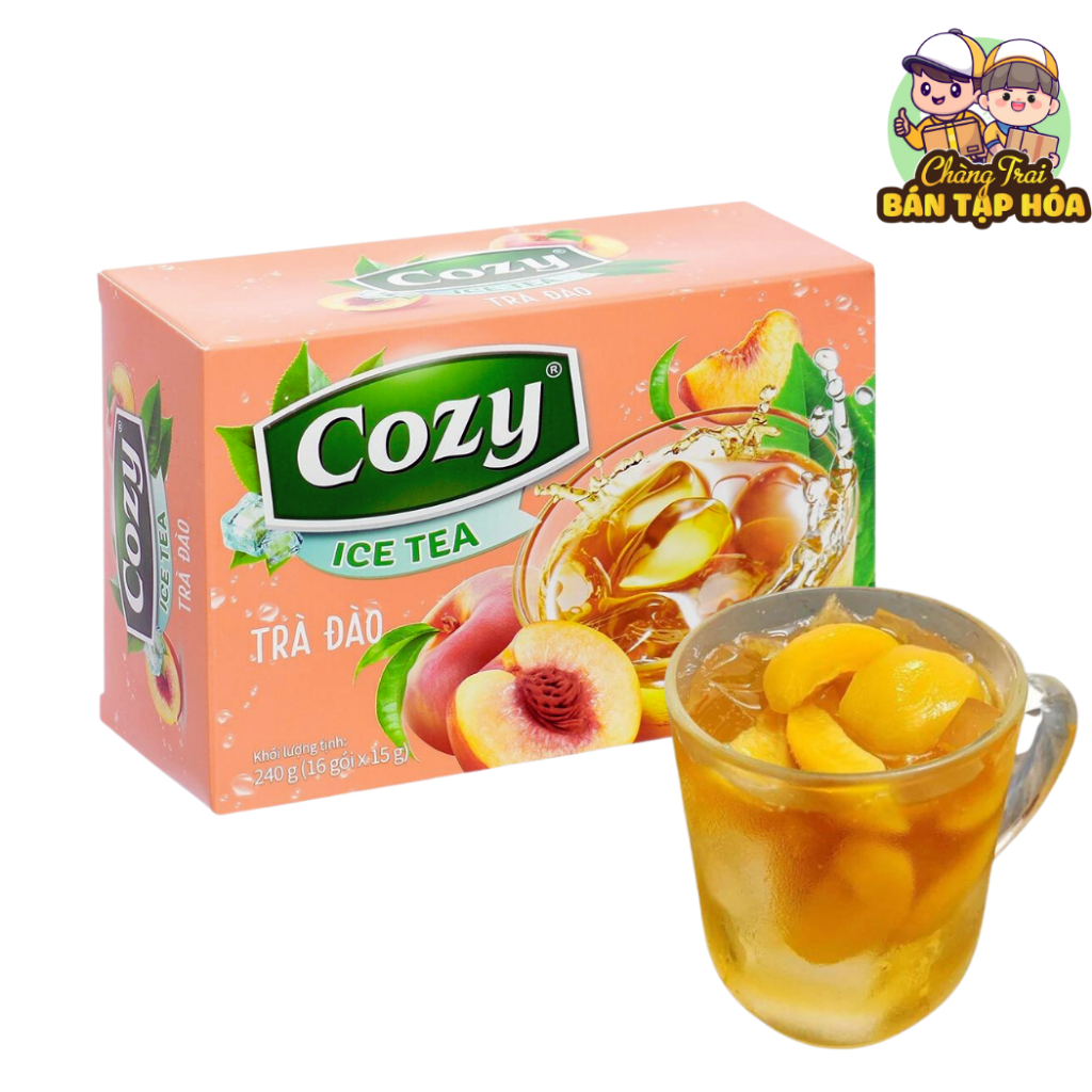 Cozy Ice Tea Peach Flavor Tea Box 240g (16 Packs x 15g) Shopee Singapore