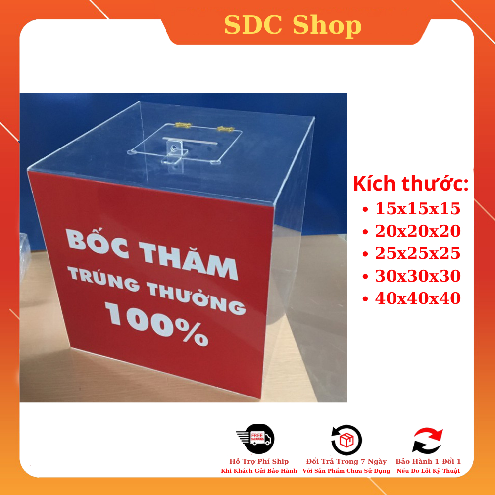 Sh010v, Lucky Draw Ballot Box - FREE LOCK - Mica Ballot Box - Lucky ...