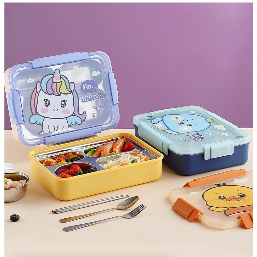Animal-shaped stainless steel thermos lunch box for the office