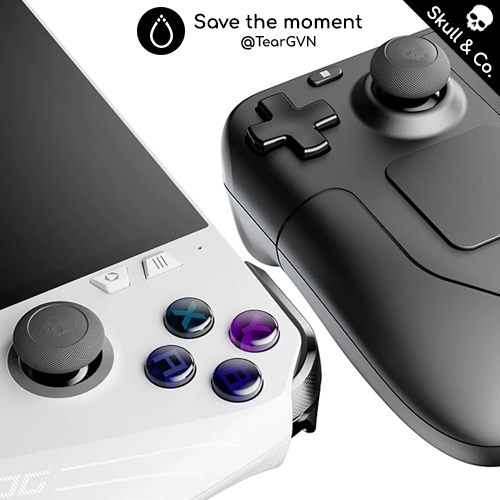 New Generation Analog Convex Wrap Skull & Co For ROG Ally & X / Steam