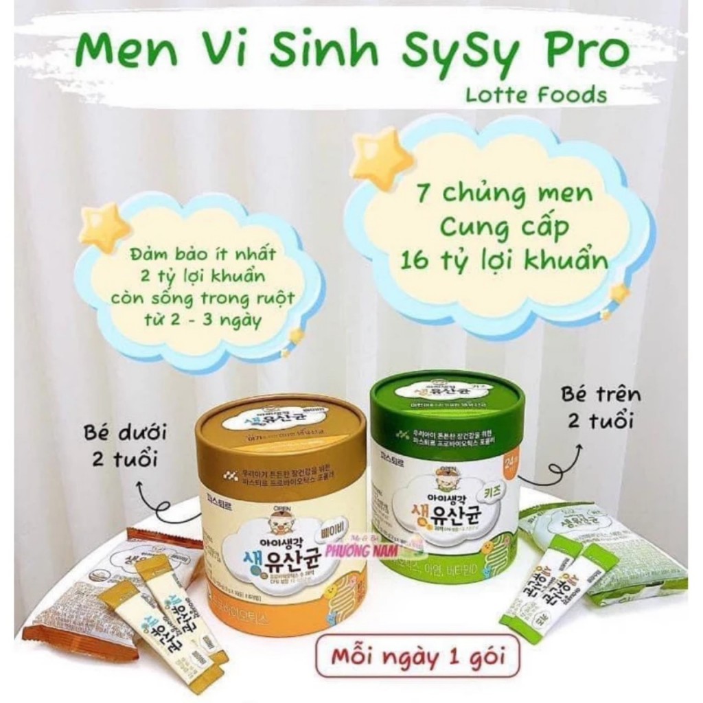 Kids Sysy Pro Lotte Korean Probiotics Supplement Beneficial Bacteria ...