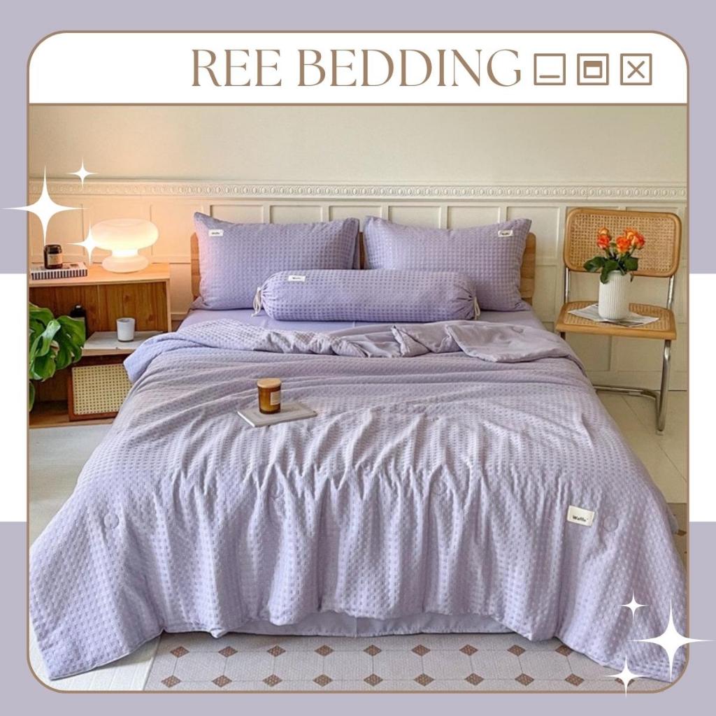 REE Bedding Cotton Waffle quilted Bedding set CTD221 comes with ...