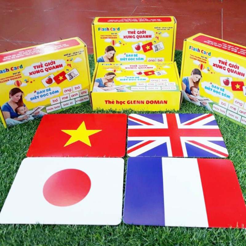 Smart Flashcard set The World around Viet Ha, A5 size, bilingual ...