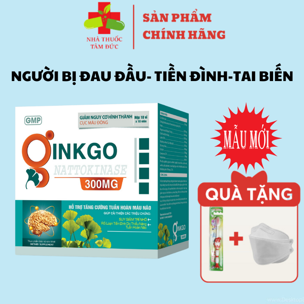 Ginkgo Biloba Nattokinase Brain Supplements Support Blood Activity To