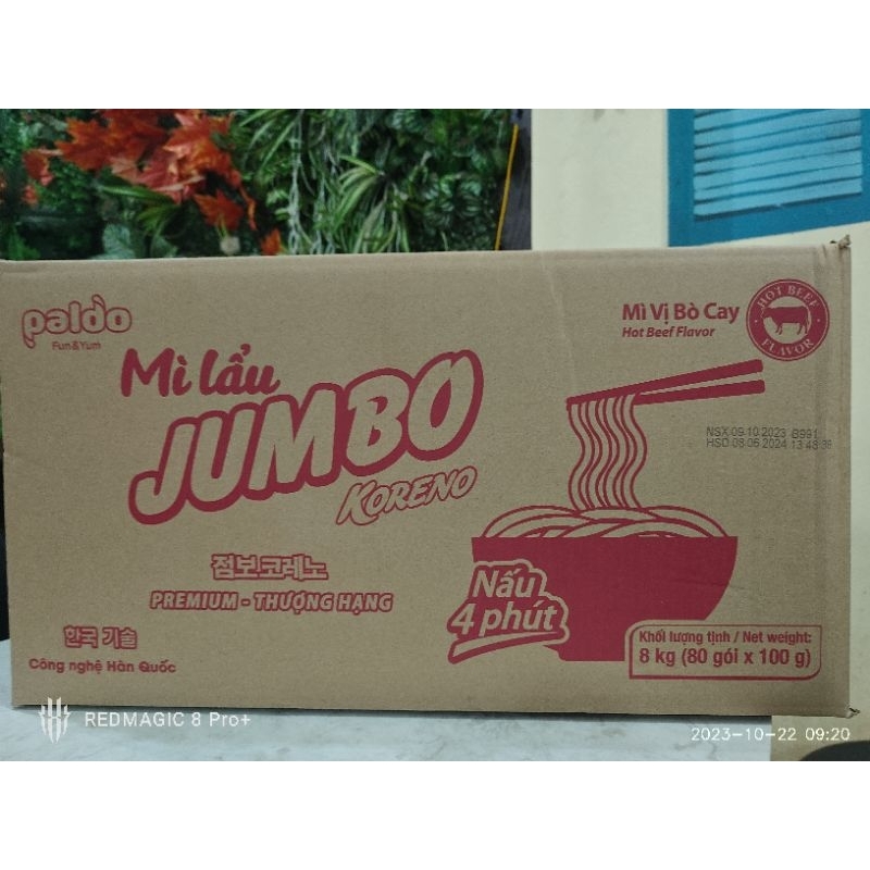 Jumbo koreno Hotpot Noodles Beef Flavor (80 Packs) | Shopee Singapore