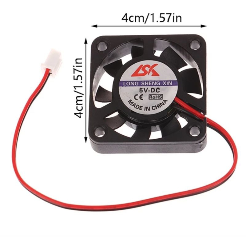 5v radiator fan, 4x4x1cm, used as smoke extractor fire alarm circuit ...