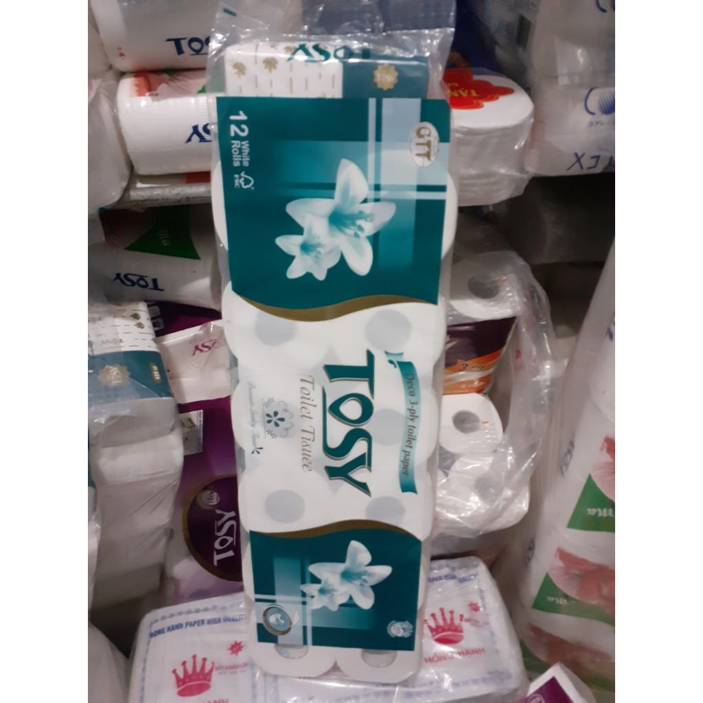 Tosy Green Toilet Paper 12 Rolls Of 4 Layers Of Soft, Super Tough