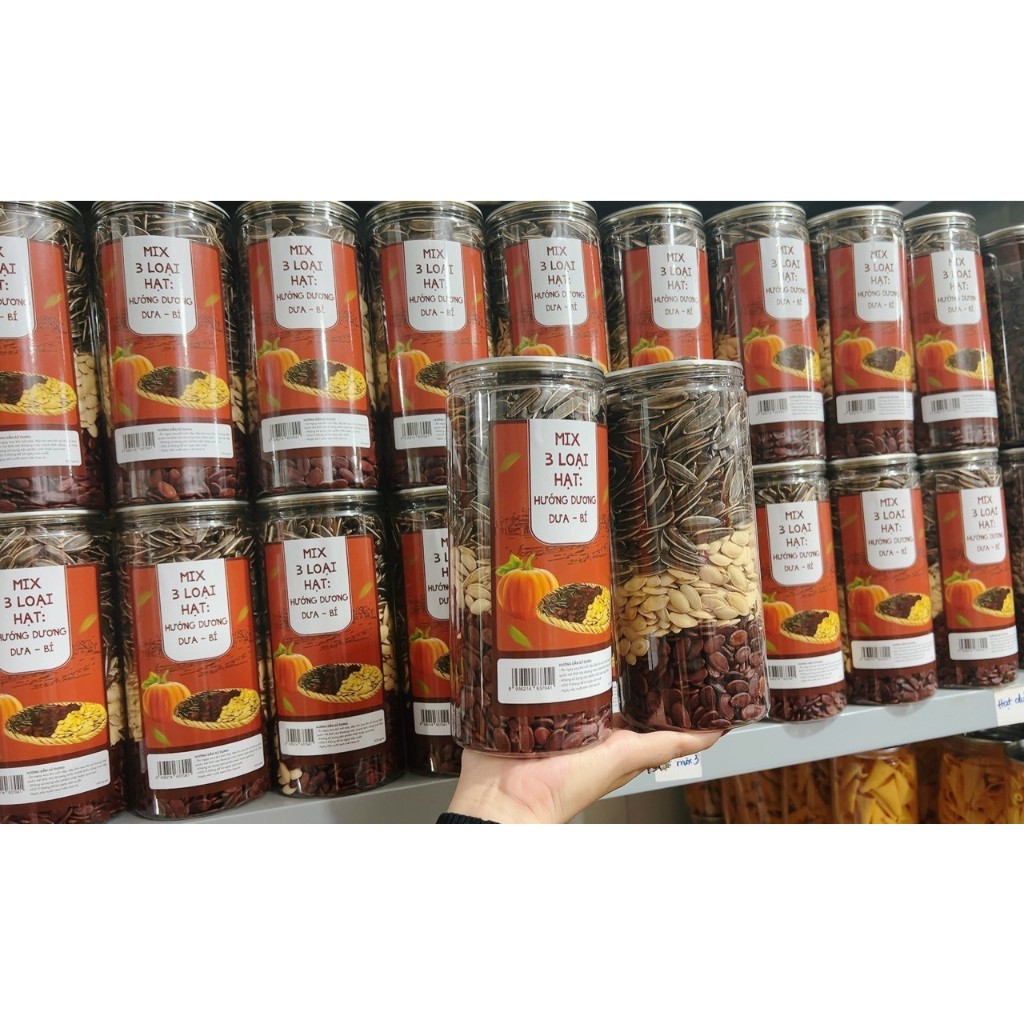 3 Types Of Sunflower Seeds, Melon Seeds, Pumpkin Seeds (pet Jars 500g