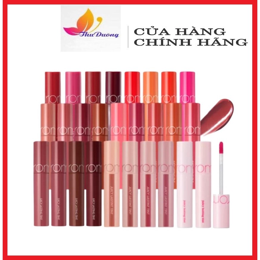 Romand JUICY Lasting Matte TINT Lipstick - Full Color