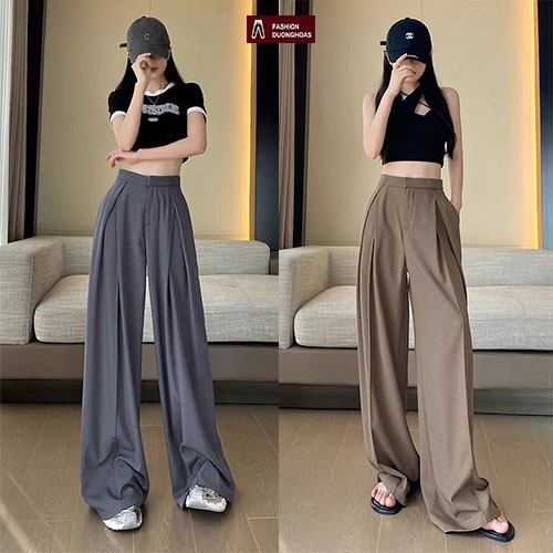 Super Long Straight Wide Leg Pants Extremely Flattering New Model ...