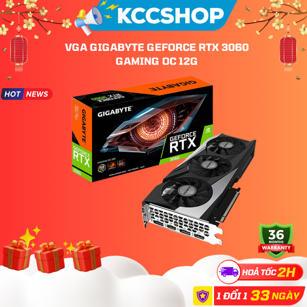 Vga Gigabyte Geforce Rtx 3060 Gaming Oc 12g Gv N3060gaming Oc 12gd Genuine Shopee Singapore 9975