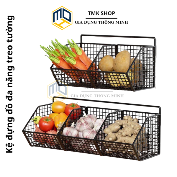 3-compartment kitchen spice rack, bathroom rack, multi-purpose onion ...