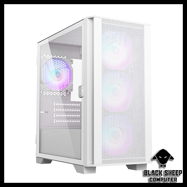 Montech AIR 100 ARGB WHITE Case (4 LED FAN & CONTROLLER AVAILABLE ...