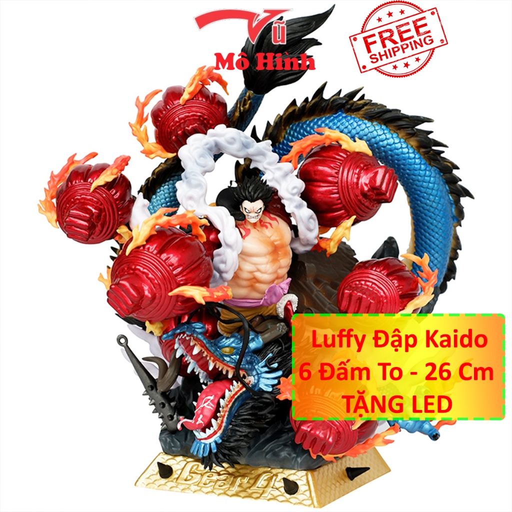 Luffy Gear 4 Model Kaido 6 Punching Haki Super Big - Height 26cm ...