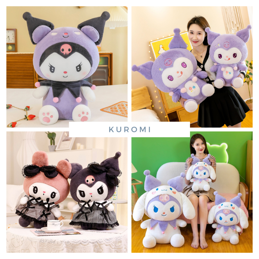 Kuromi Teddy Bear Latest Model 2023. Premium Kromi Stuffed Animals ship ...