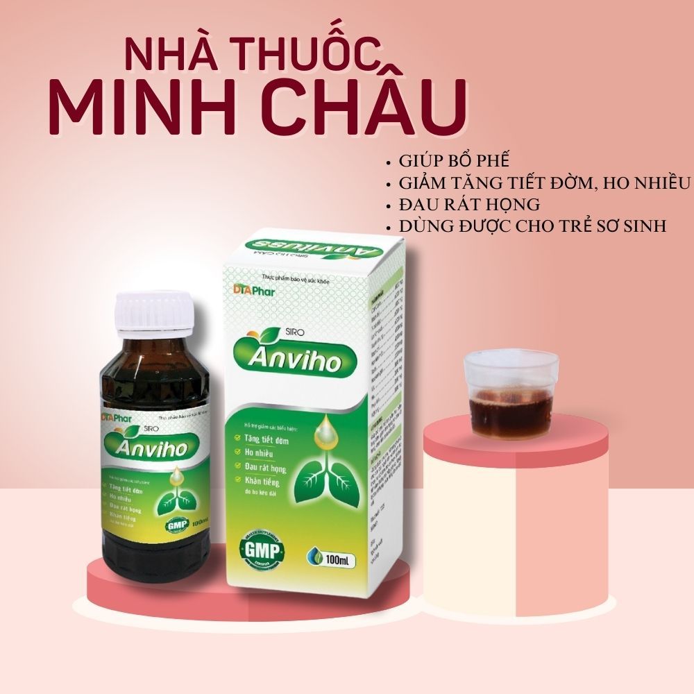 Anviho Cough Syrup For Children From 6 Months Old And Lactating Women