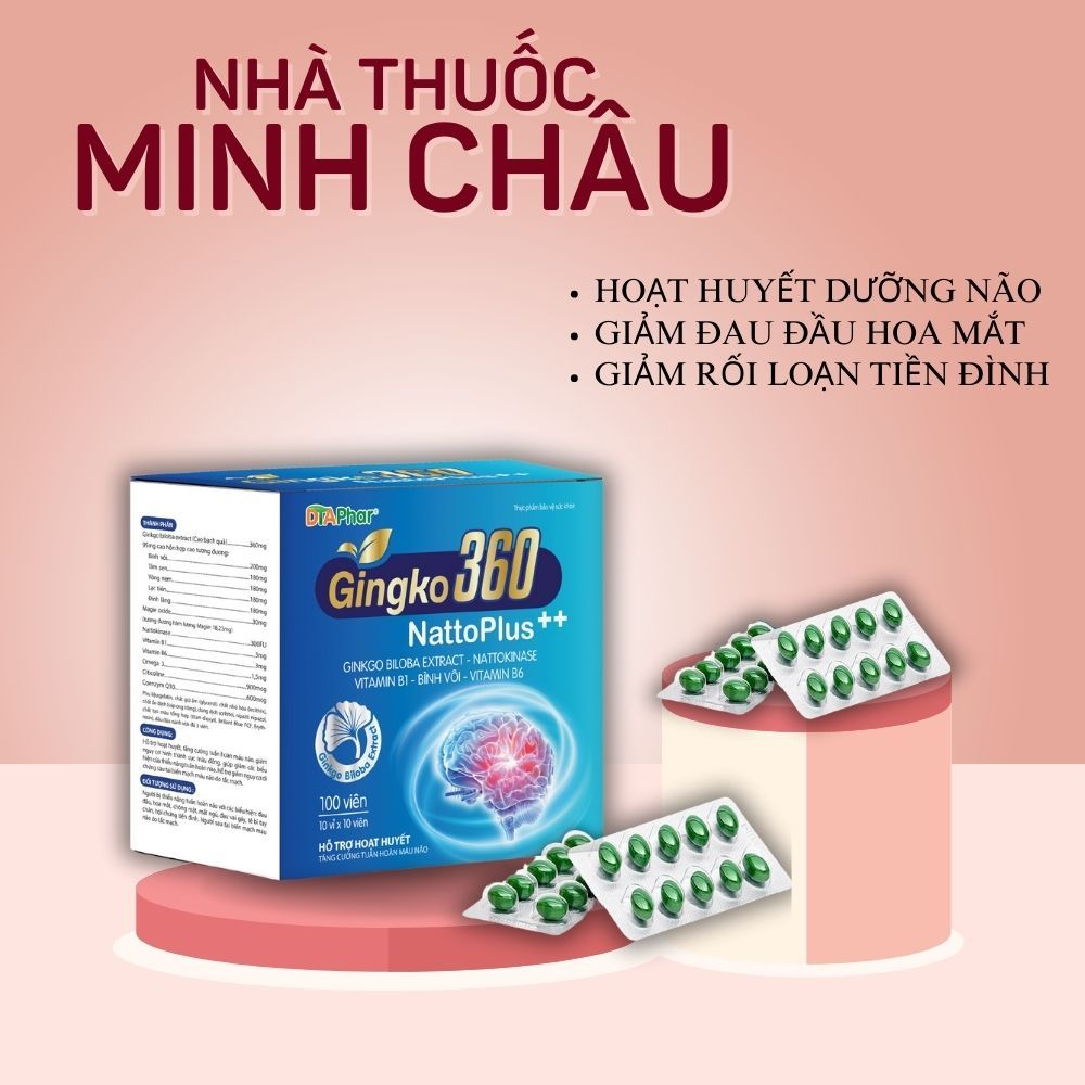 Ginkgo BILOBA 360 active bloodnourishing oral tablet helps to increase