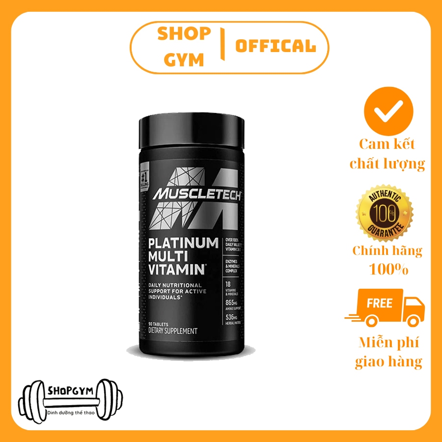 Muscletech Platinum Multivitamin Oral Tablet, Multivitamin ...