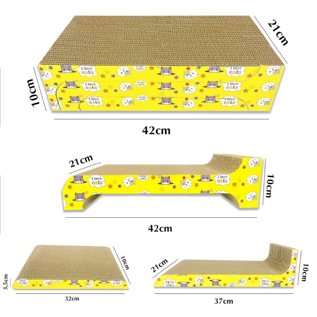 Pieceg Scratching table for cats, 3in1 cat scratching table (with ...
