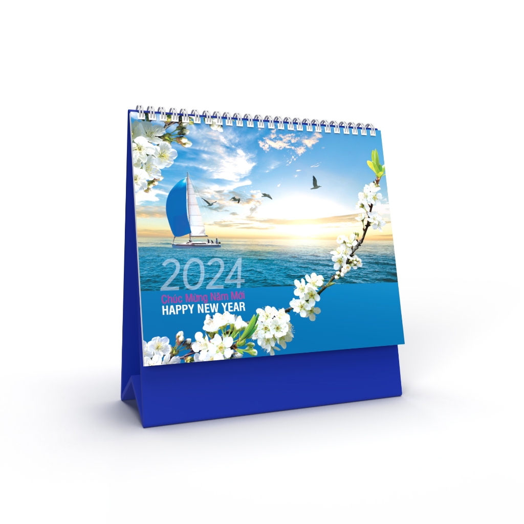 Desktop Calendar, Wall Calendar, Calendar CNY 2024, Calendar Bloc