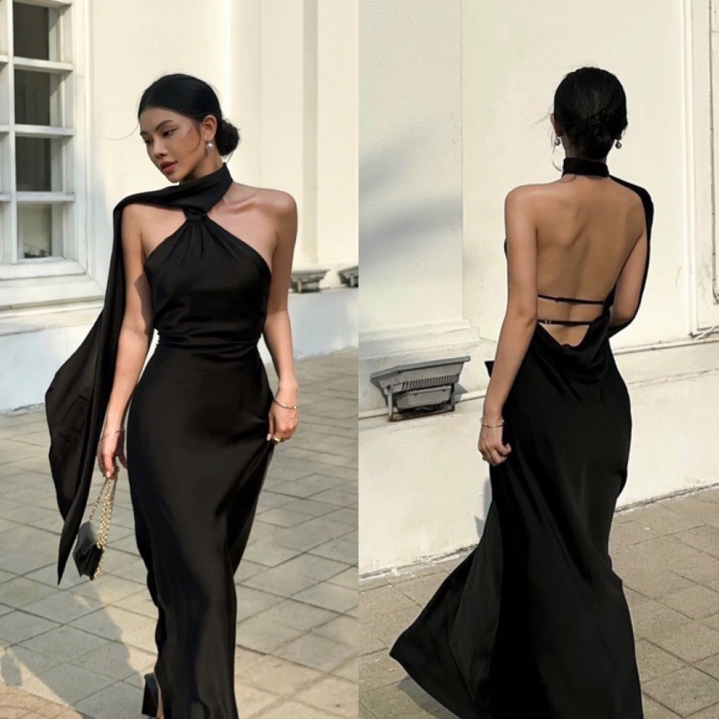 navy blue dress for baby girl ABYOVRT Women Sexy Backless Dress Bodycon Sleeveless Singapore main image 1