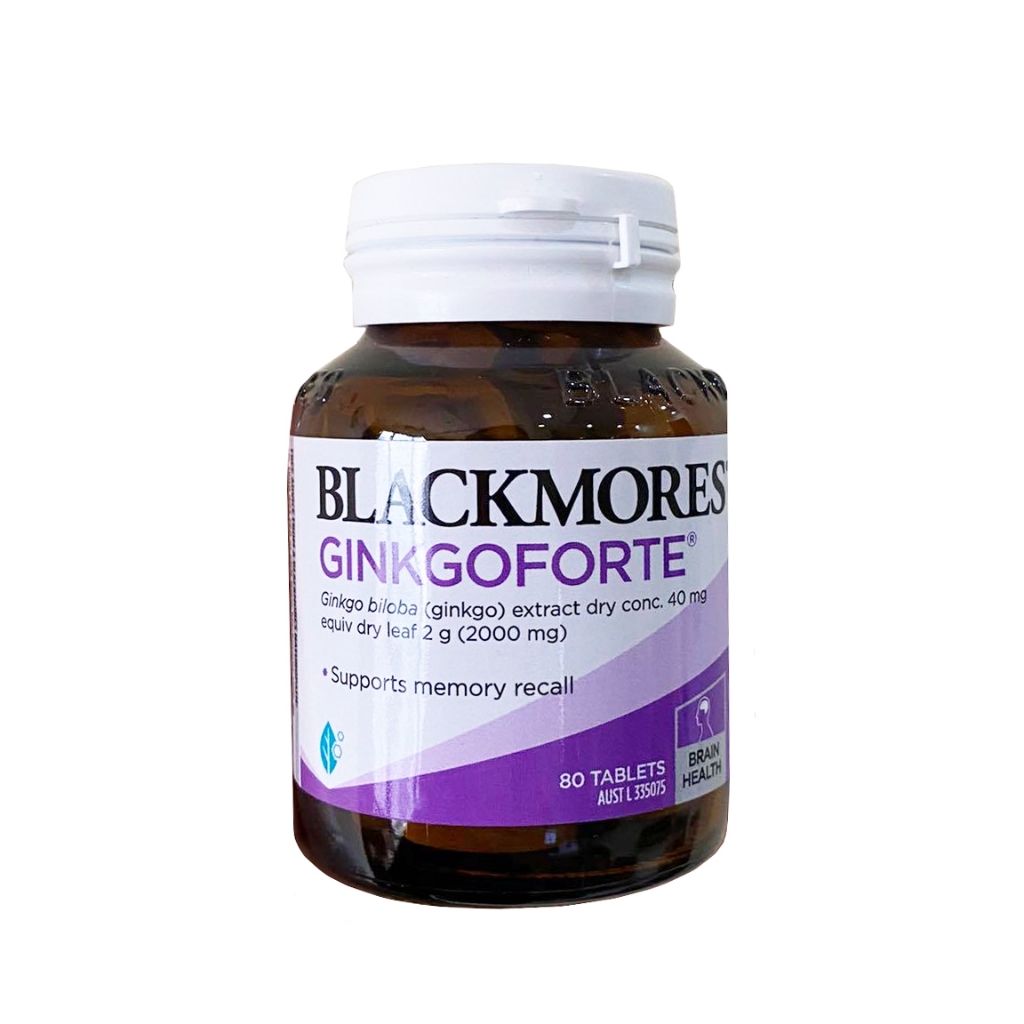 (80 Capsules) Blackmores Ginkgo Forte Australia Memory Booster Pills ...