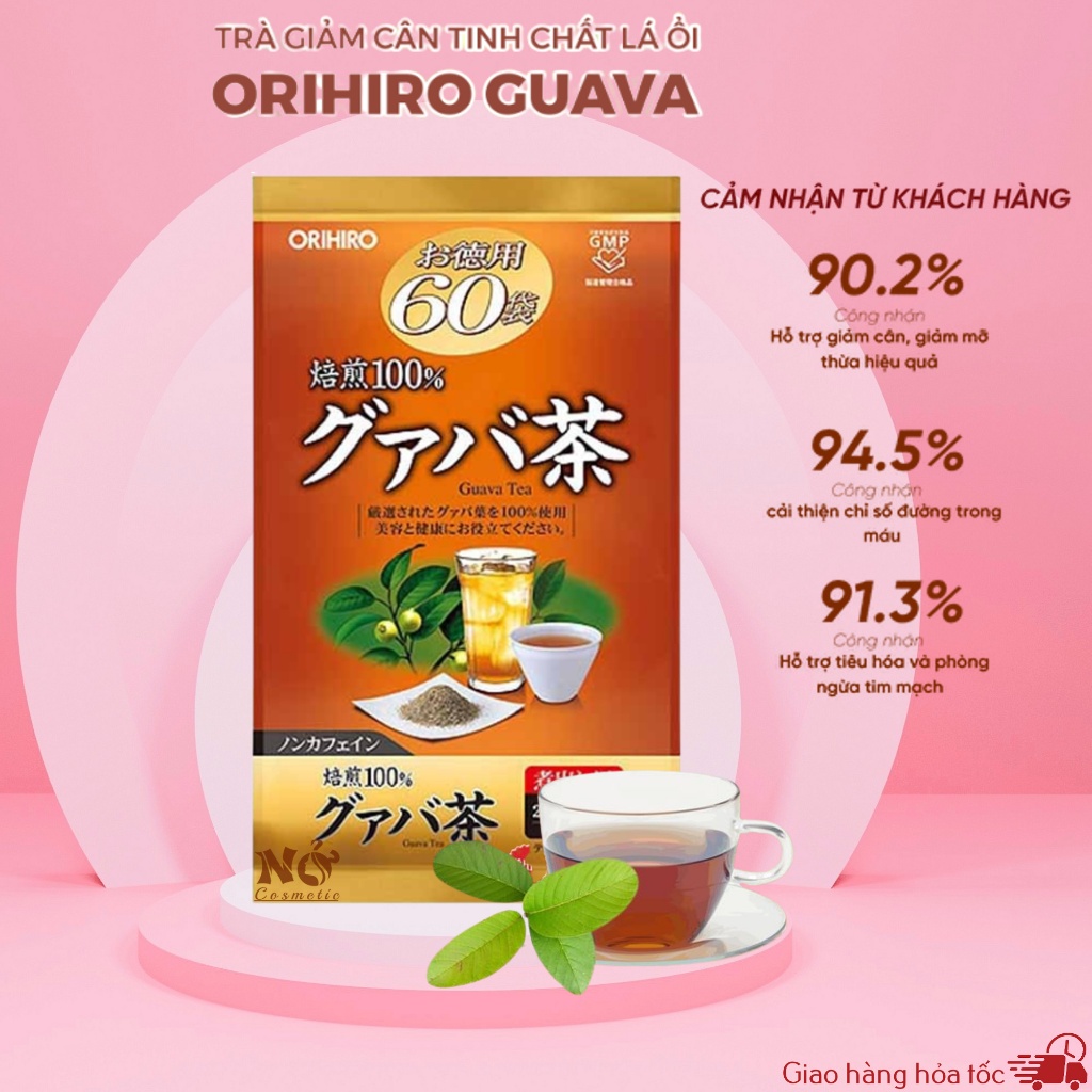 Guava Leaf Tea Orihiro Japan Pack 60 Packs Genpi Tea Orihiro Belly Fat Reduction Tea Bags