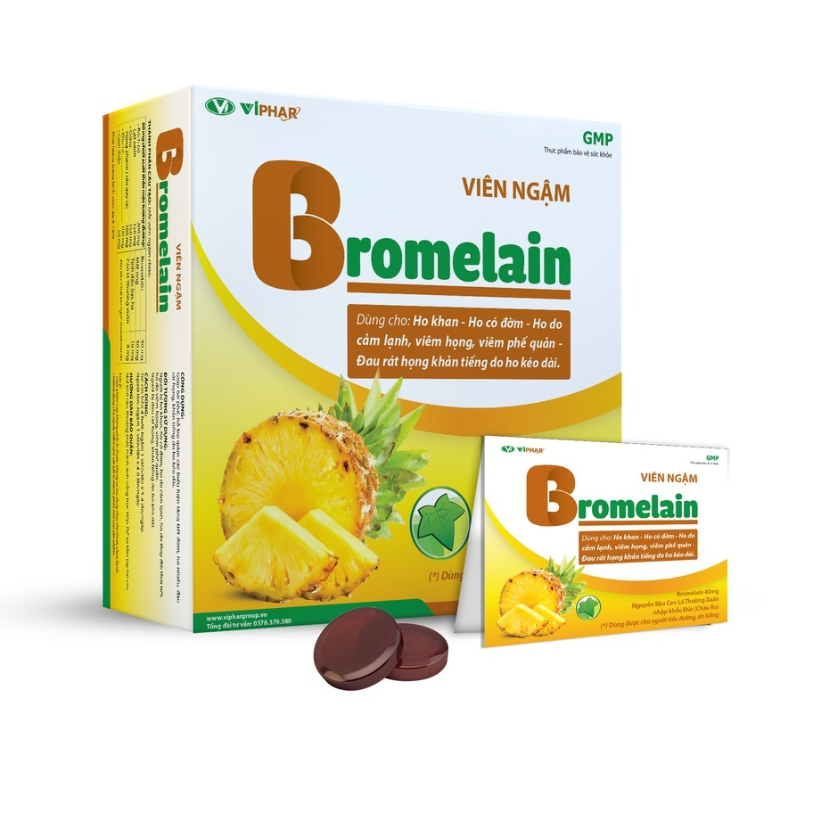 Bromelain Tablets Help Reduce Cough, Reduce Phlegm, Sore Throat, Safe
